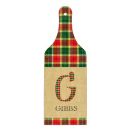 Gibbs Tartan Monogram G Snijplank