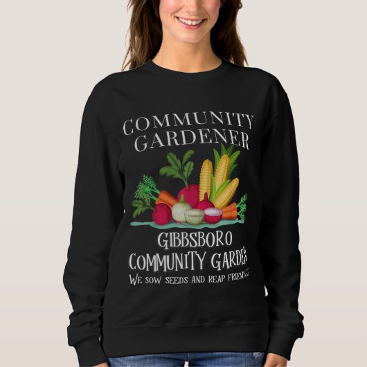 Gibbsboro Community Garden Sow seed en Reap Frie Trui (Voorkant)