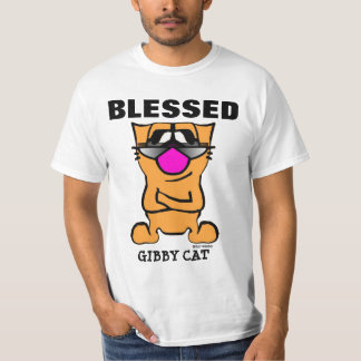 GIBBY CAT Christelijke T-shirts BLESSED