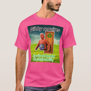 Gibby vereist ecologische duurzaamheid t-shirt