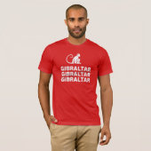 Gibraltar aap is Brits Tshirt (Voorkant volledig)