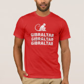 Gibraltar aap is Brits Tshirt (Voorkant)