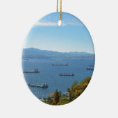 Gibraltar Anchorage van boven Keramisch Ornament (Rechts)