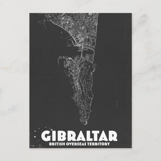Gibraltar Antieke Kaart (Voorkant)