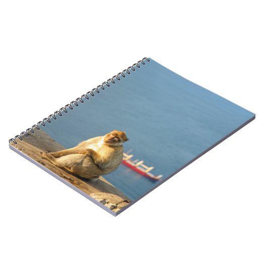 Gibraltar Barbary ape Notitieboek (Linkerzijde)