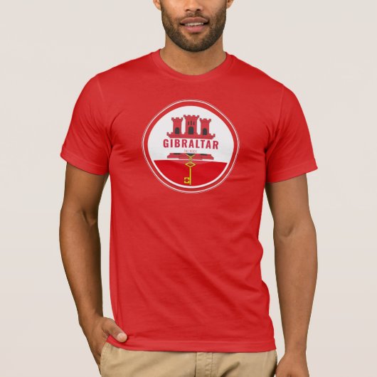 Gibraltar Circular Flag T-Shirt (Voorkant)