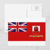 Gibraltar Civil Ensign Briefkaart (Voorkant / Achterkant)