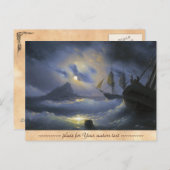 Gibraltar door Night Ivan Aivasovsky Briefkaart (Voorkant / Achterkant)