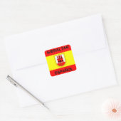Gibraltar Espanol 20 Vierkante Sticker (Envelop)