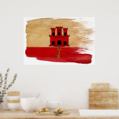 Gibraltar Flag Posters (Keuken)