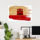 Gibraltar Flag Posters (Thuiskantoor)