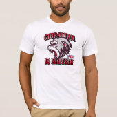 Gibraltar is een Brits Engelstalig drieknapshirt T-shirt (Voorkant)