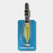 Gibraltar-kaart Bagagelabel (Voorkant verticaal)