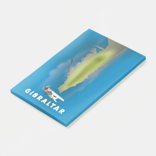 Gibraltar-kaart Post-it® Notes (Schuin)