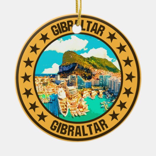 Gibraltar Keramisch Ornament (Voorkant)