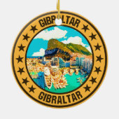 Gibraltar Keramisch Ornament (Achterkant)