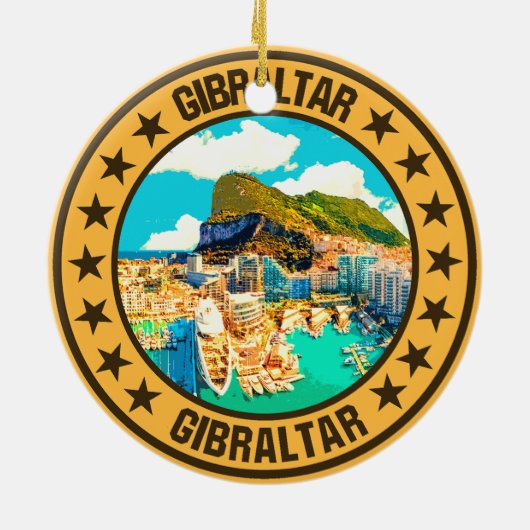 Gibraltar Keramisch Ornament (Achterkant)