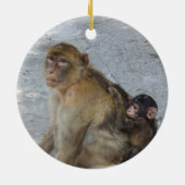Gibraltar Monkey-versiering Keramisch Ornament (Achterkant)