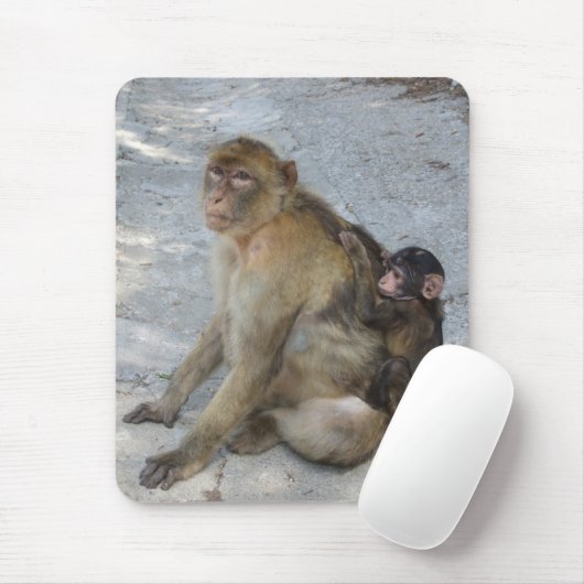 Gibraltar Monkeys mousepad Muismat (Met muis)