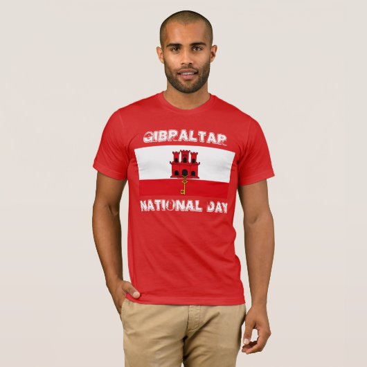 Gibraltar National Day T-Shirt Design (Voorkant volledig)