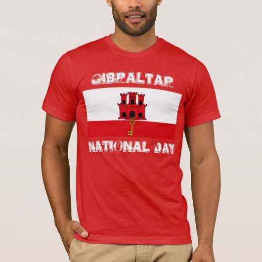 Gibraltar National Day T-Shirt Design (Voorkant)