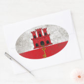 Gibraltar Ovale Sticker (Envelop)