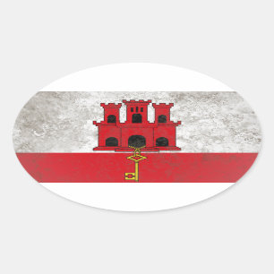 Gibraltar Ovale Sticker