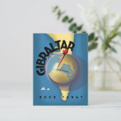 Gibraltar-reisposter Briefkaart (Staand voorkant)