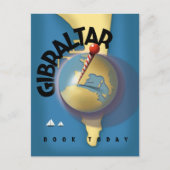 Gibraltar-reisposter Briefkaart (Voorkant)