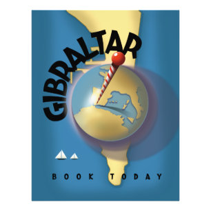 Gibraltar-reisposter Foto Afdruk