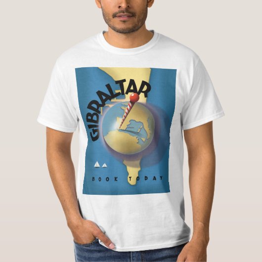 Gibraltar-reisposter T-shirt (Voorkant)