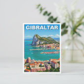 Gibraltar Reizen Briefkaart (Staand voorkant)