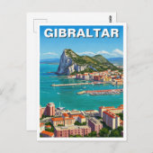 Gibraltar Reizen Briefkaart (Voorkant / Achterkant)
