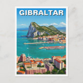 Gibraltar Reizen Briefkaart (Voorkant)
