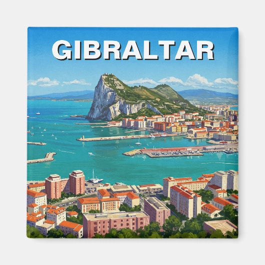 Gibraltar Reizen Magneet (Voorkant)