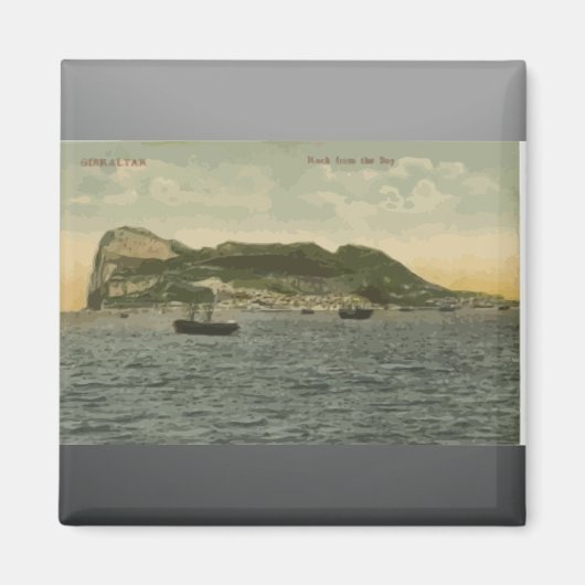 Gibraltar Rock uit de baai, Magneet (Voorkant)