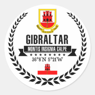 Gibraltar Ronde Sticker