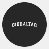 Gibraltar ronde sticker (Voorkant)