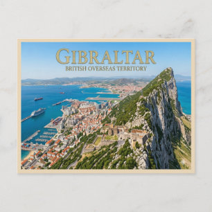 Gibraltar Rots Scenische Reis Briefkaart