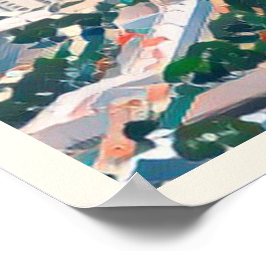 Gibraltar, rotsstad en kliffen poster (Hoek)