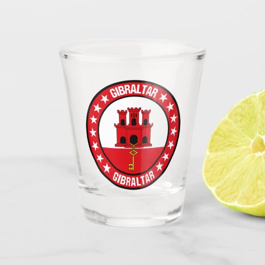Gibraltar Shot Glas (Voorkant)