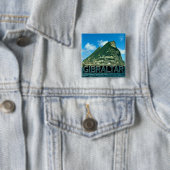 Gibraltar Vierkante Button 5,1 Cm (In situ)