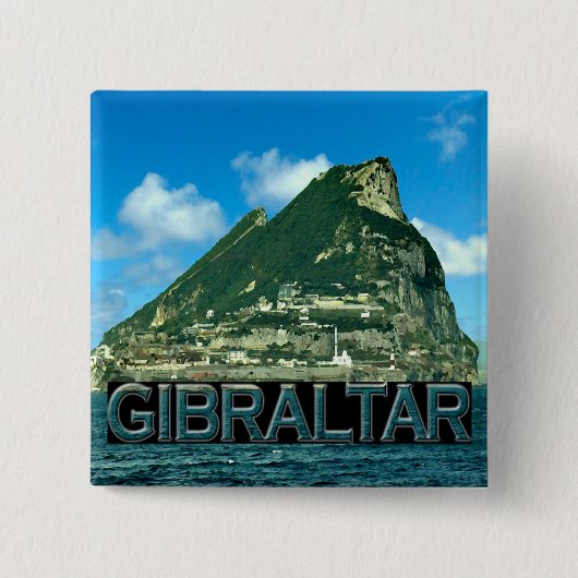 Gibraltar Vierkante Button 5,1 Cm (Voorkant)