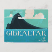 Gibraltar vintage-poster briefkaart (Voorkant)