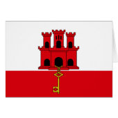 Gibraltar-vlag (Voorkant Horizontaal)