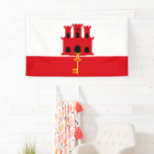 Gibraltar-vlag Banner (Insitu)