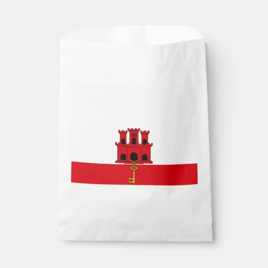 Gibraltar-vlag Bedankzakje (Voorkant)