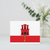 Gibraltar-vlag Briefkaart (Staand voorkant)
