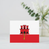 Gibraltar-vlag Briefkaart (Staand voorkant)