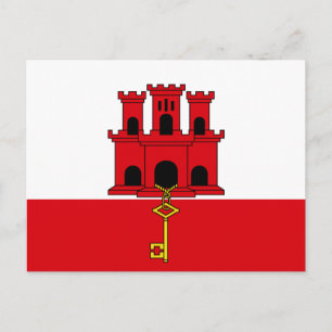 Gibraltar Vlag Briefkaart